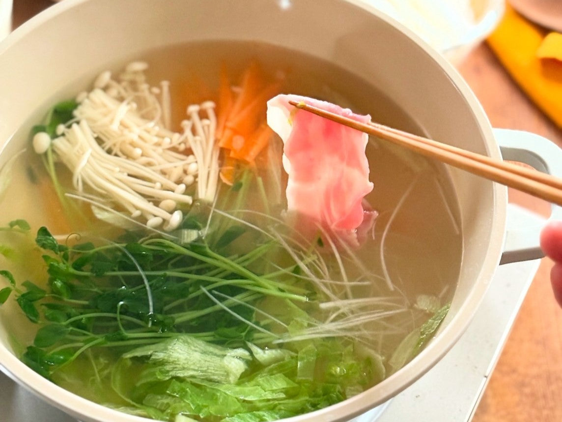 ＜透明醤油＞豚しゃぶ鍋