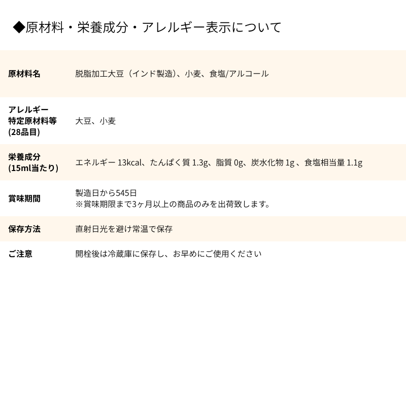 Reduced salt soy sauce