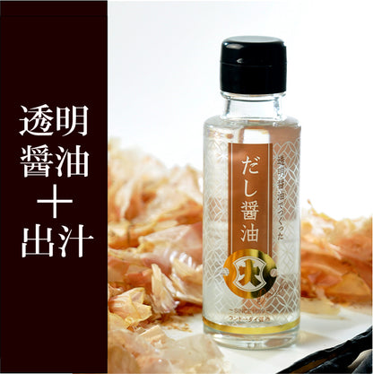 Soy sauce made with clear soy sauce