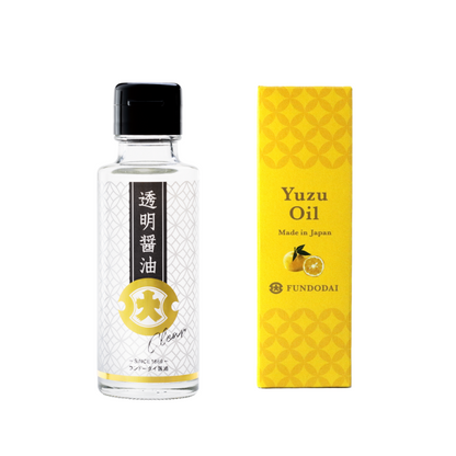 透明醤油100ml×1本＋ゆずオイル45g×1本